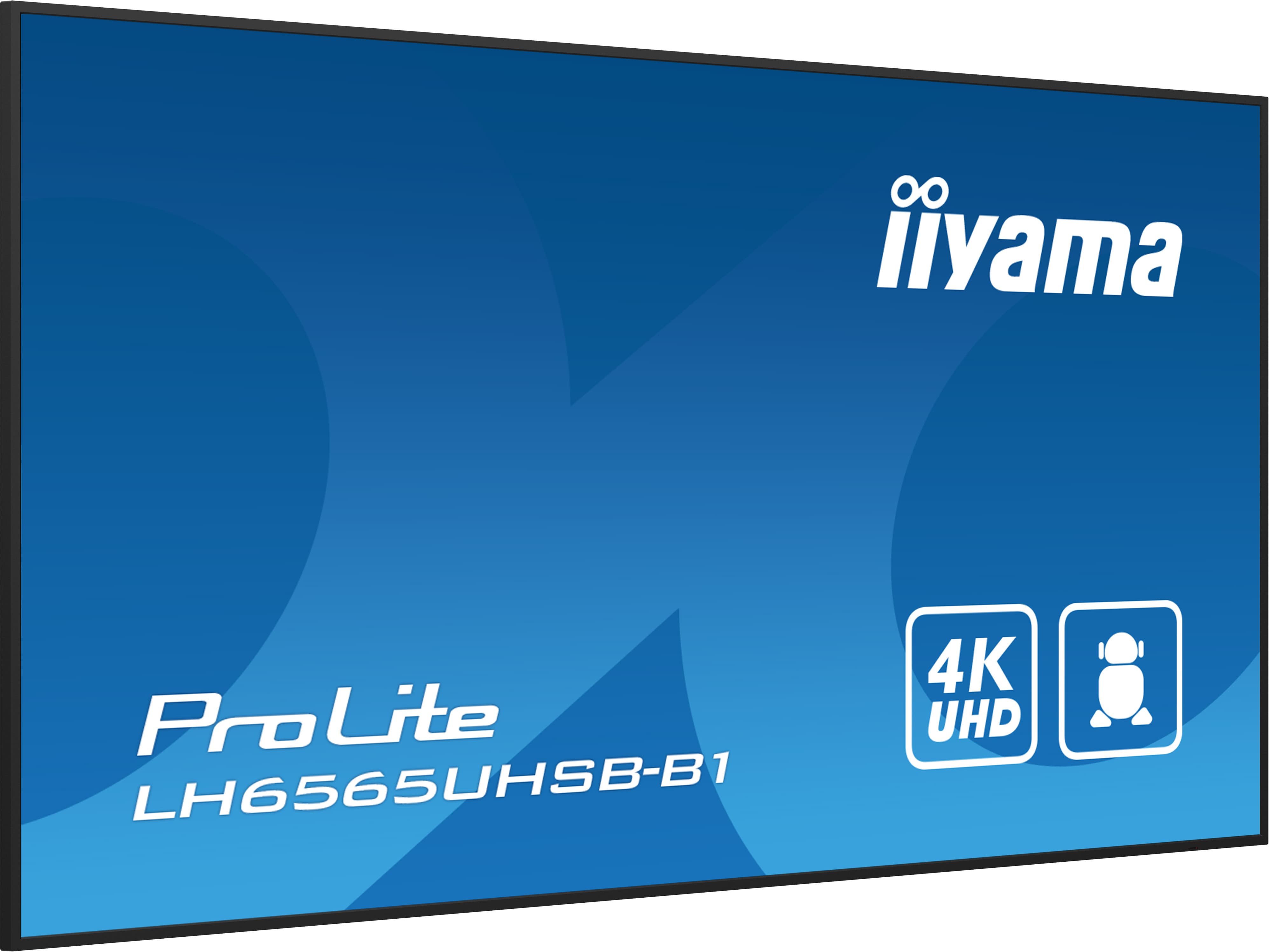 65" iiyama LH6565UHSB-B1:IPS, 4K UHD, Android, 24 7 