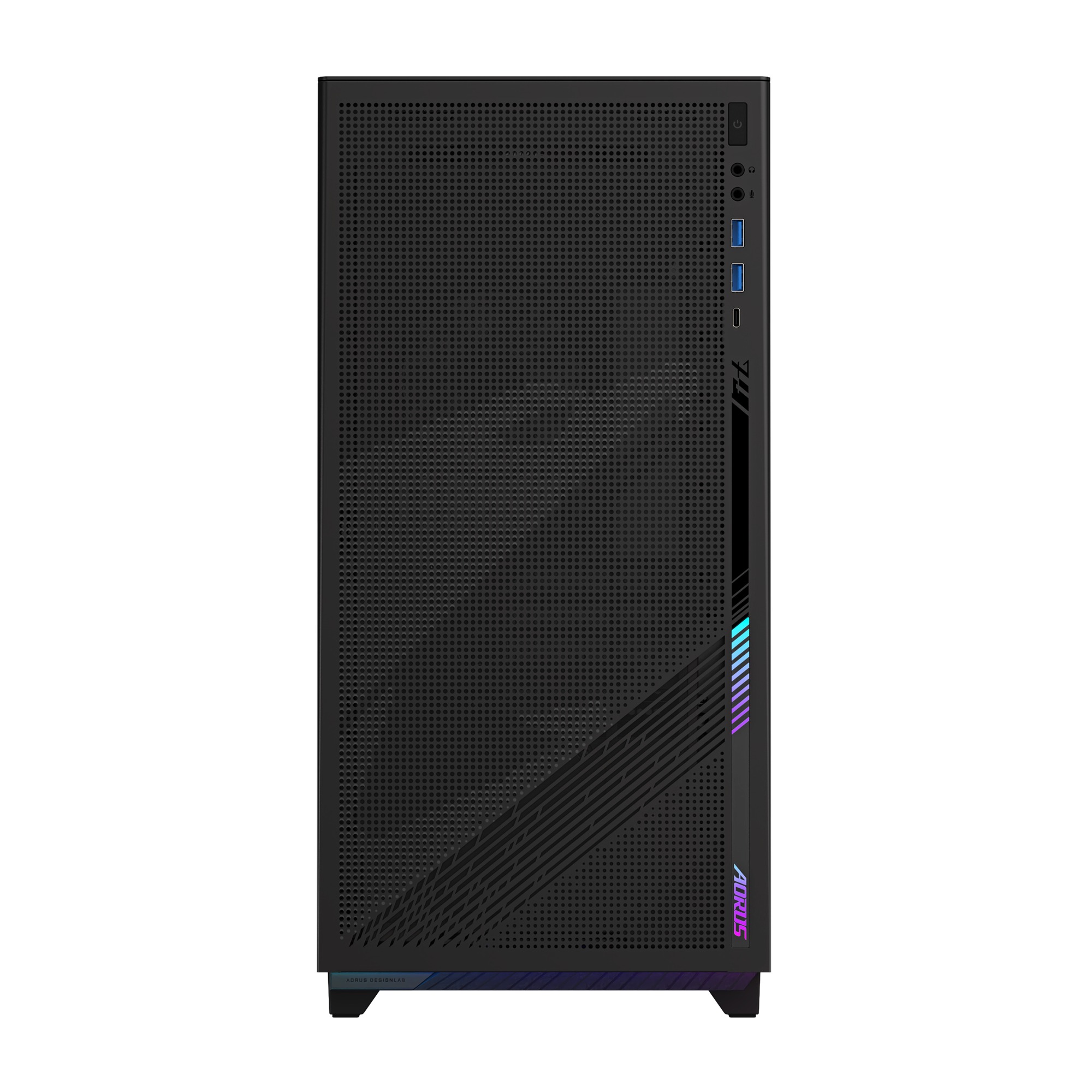 GIGABYTE AORUS C400 GLASS/ Midi Tower/ Transpar./ Čierna 