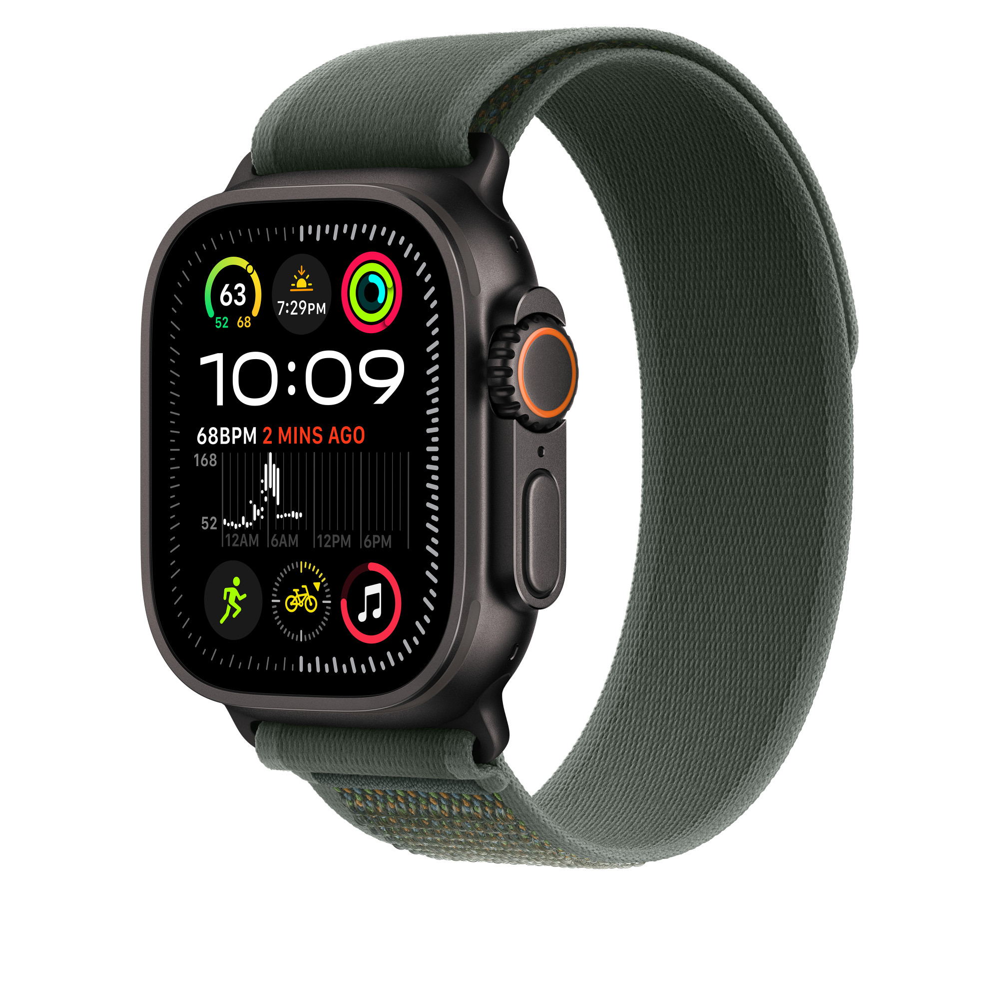 Watch Acc/ 49/ Green Trail Loop S-M - Black Titan 