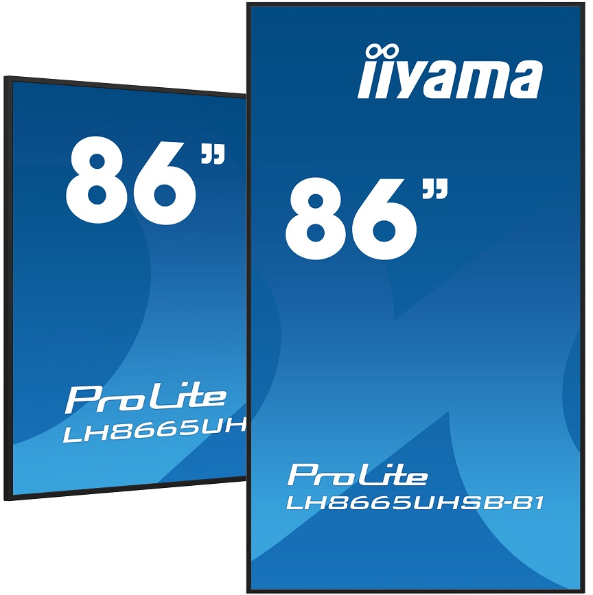 86" iiyama LH8665UHSB-B1: IPS, 4K UHD, Android, 24 7 