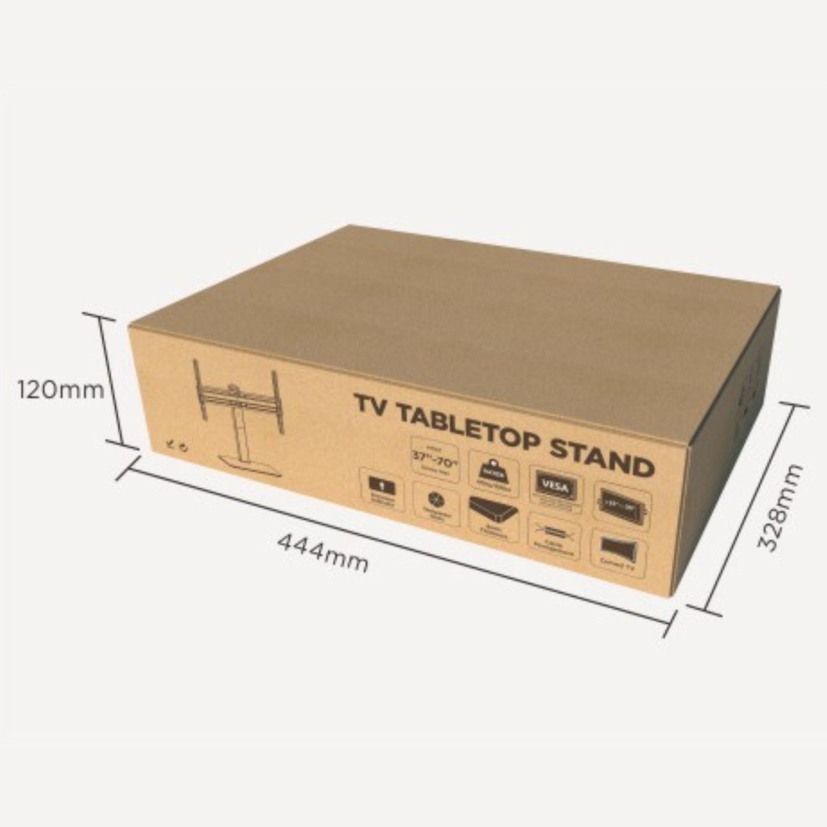 Univerzálny stojan Brateck LDT03-23L pre TV 37"-70"otočný stolný 