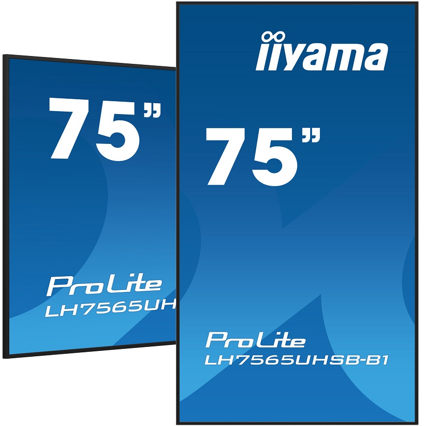 75" iiyama LH7565UHSB-B1: IPS, 4K UHD, Android, 24 7 