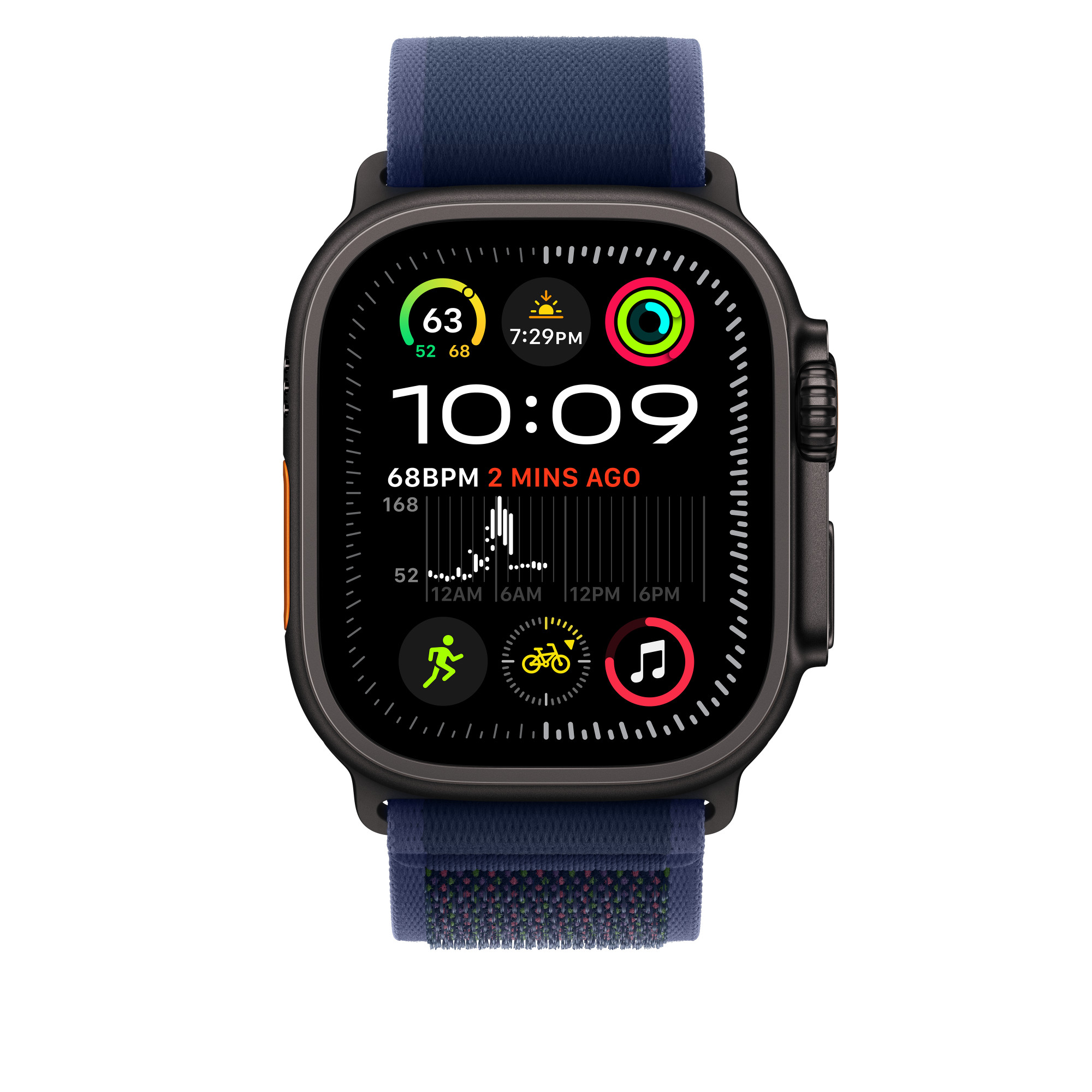 Watch Acc/ 49/ Blue Trail Loop M-L - Black Titan 