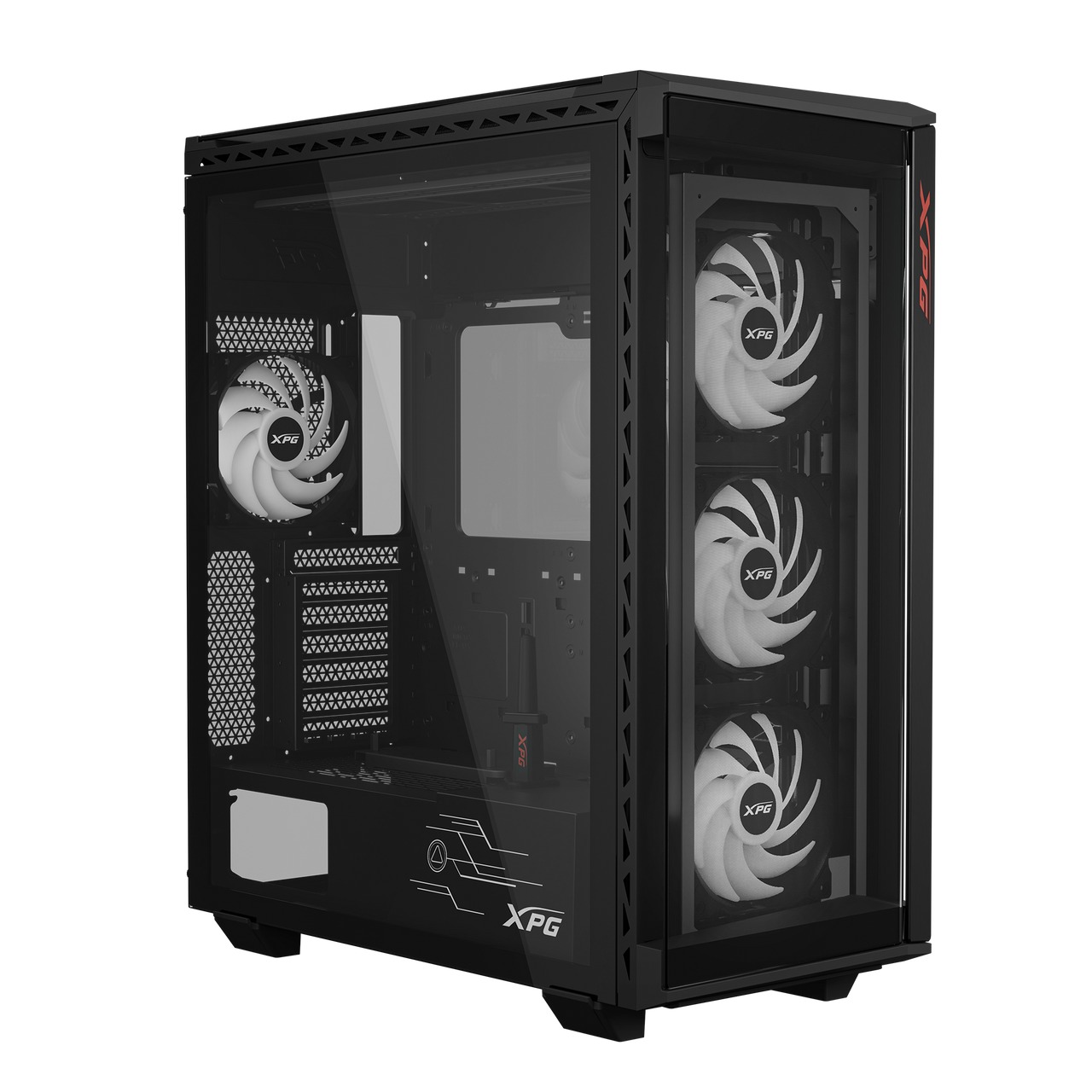 Adata XPG BATTLECRUISER II/ Midi Tower/ Transpar./ Čierna 