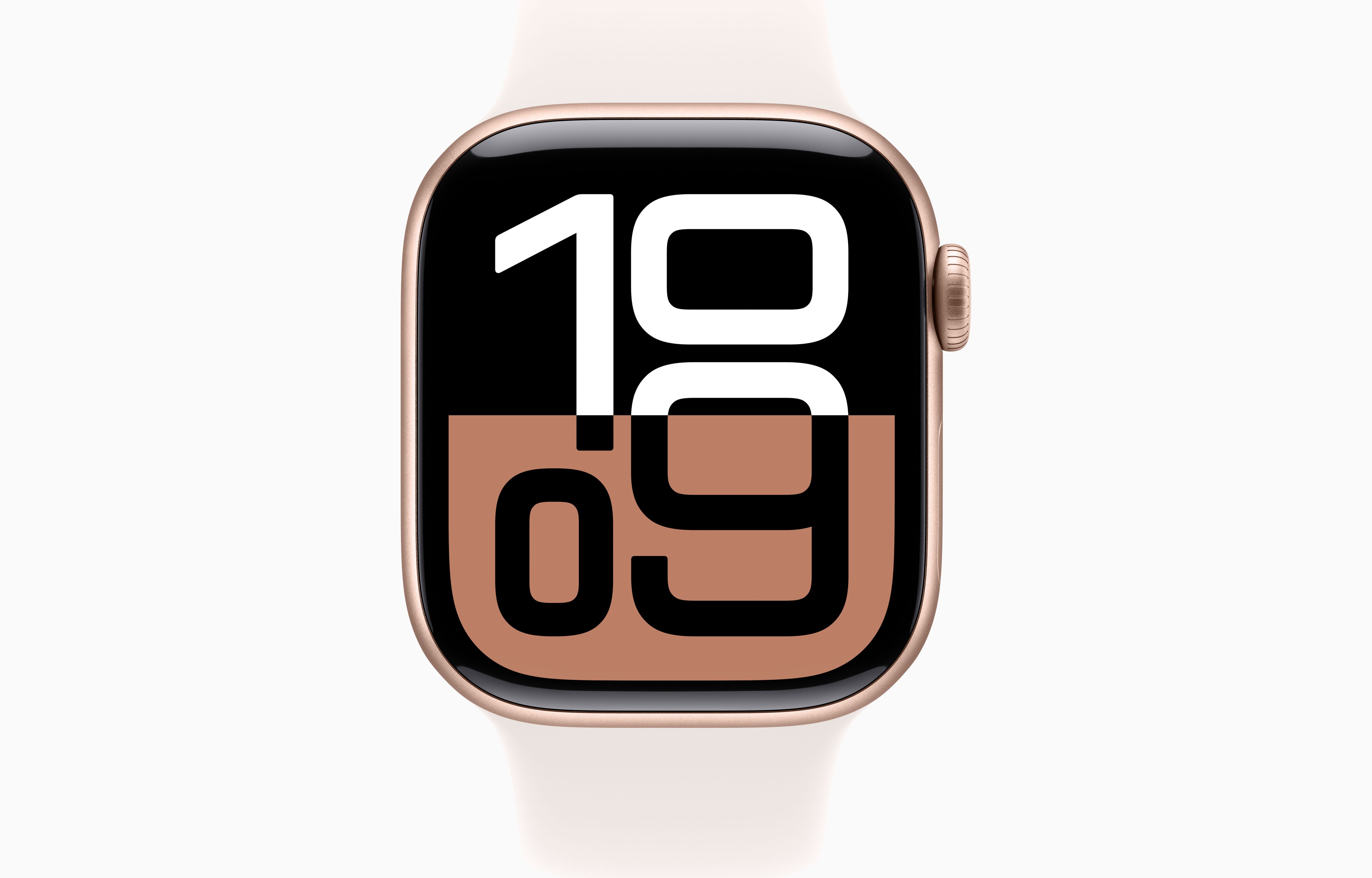 Apple Watch S10/ 46mm/ Rose Gold/ Šport Band/ Light Blush/ -S/ M 