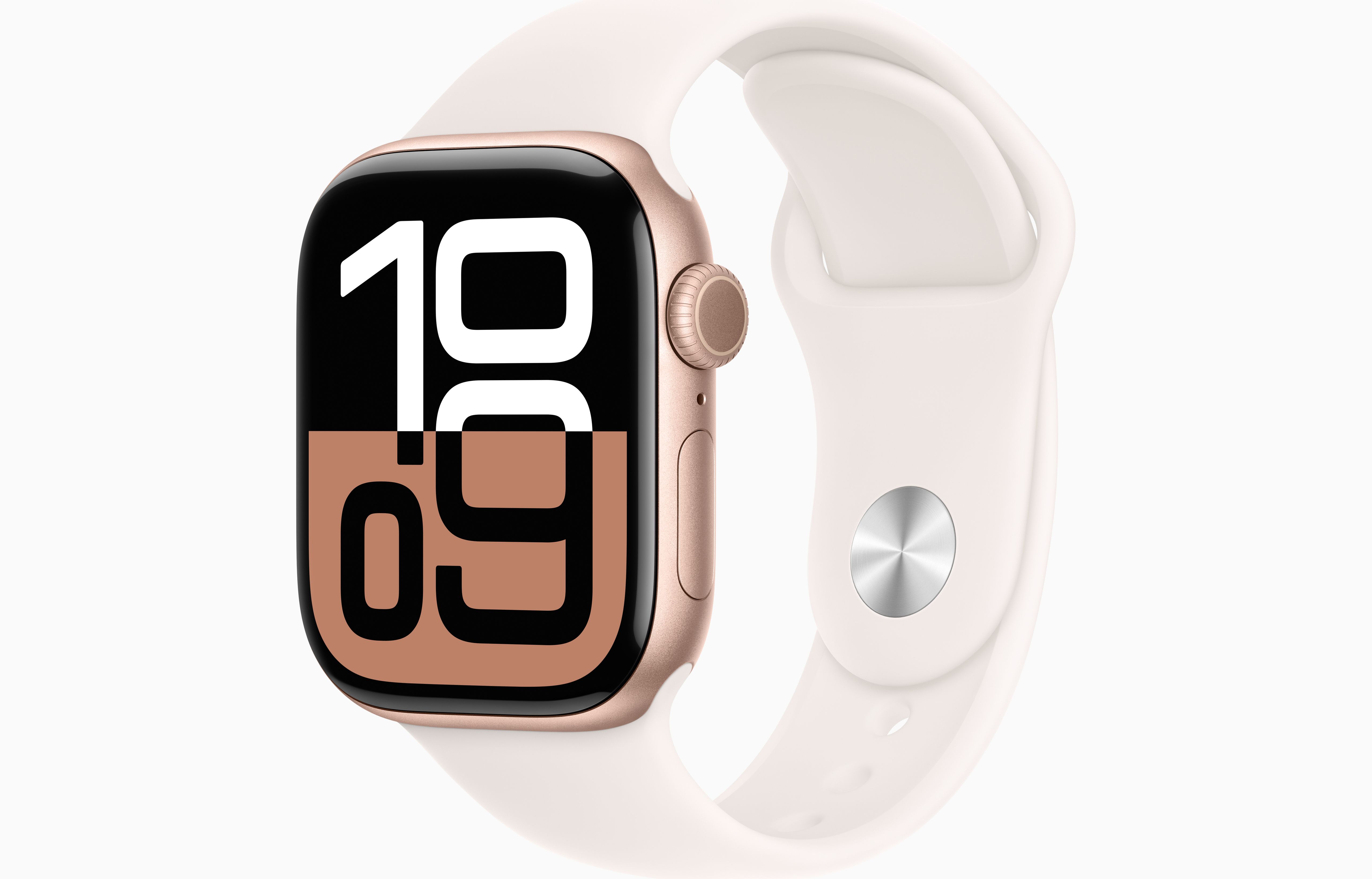 Apple Watch S10/ 46mm/ Rose Gold/ Šport Band/ Light Blush/ -S/ M