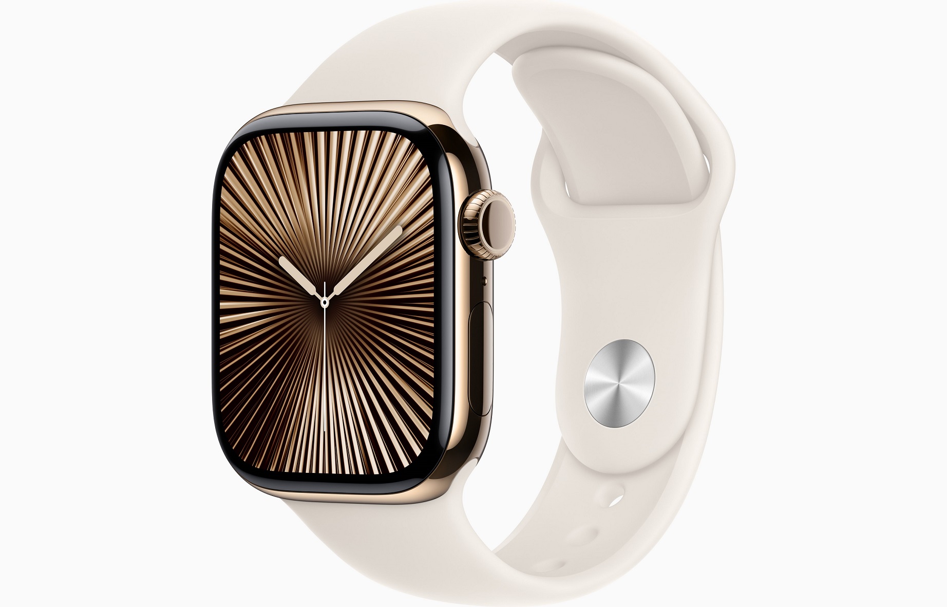 Apple Watch S10 Cell/ 46mm/ Gold/ Šport Band/ Starlight/ -M/ L