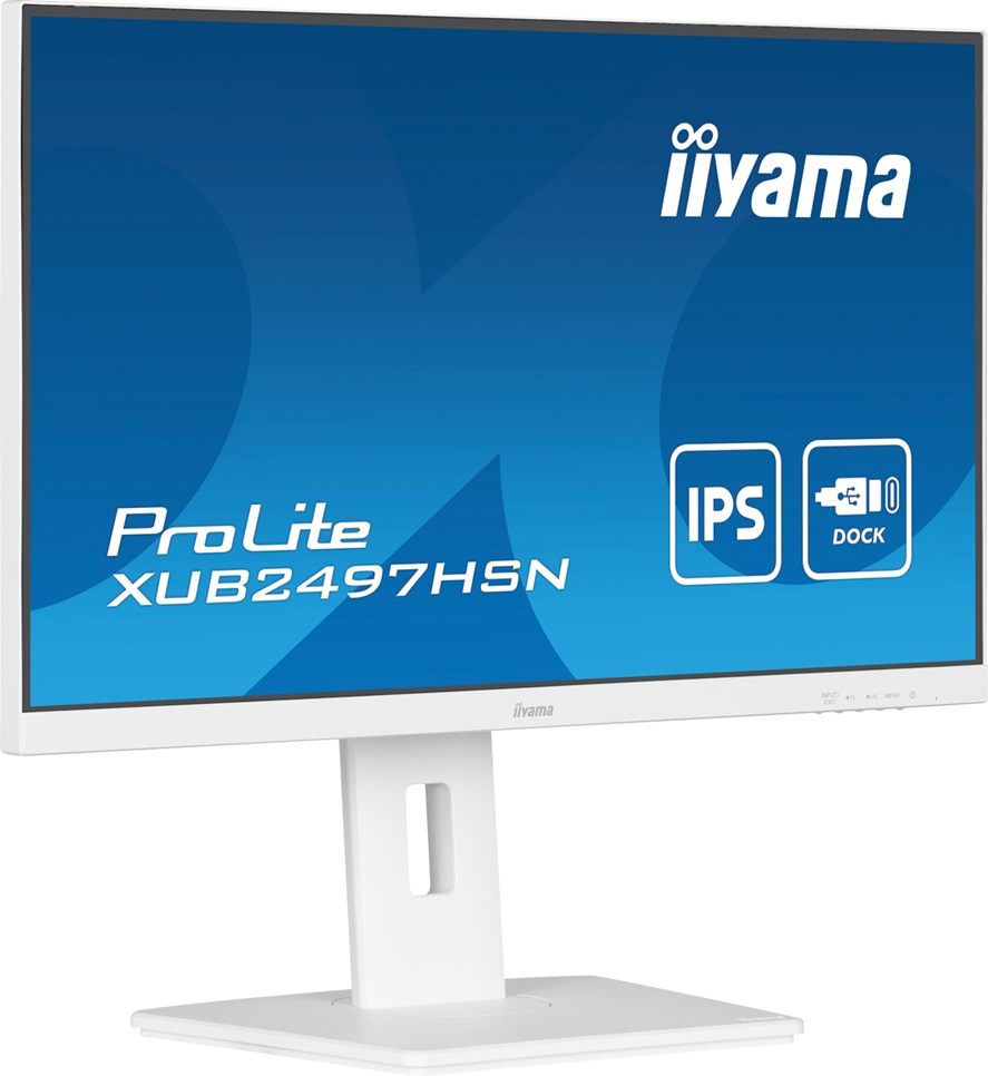 24" iiyama XUB2497HSN-W2:IPS, FHD, USB-C, DP, RJ45, HAS 