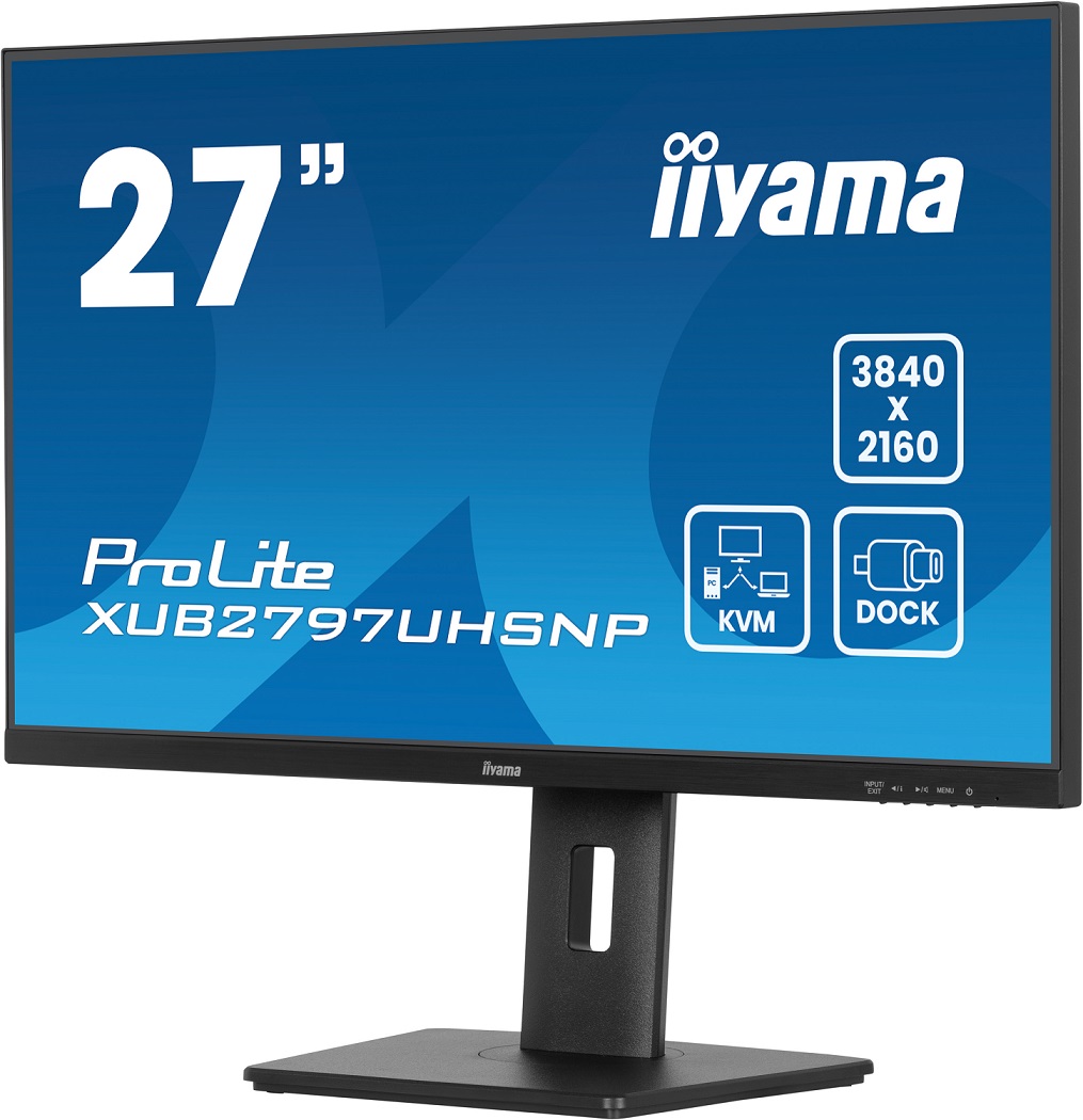 27" iiyama XUB2797UHSNP-B1: IPS, 4K, KVM, USB-C 