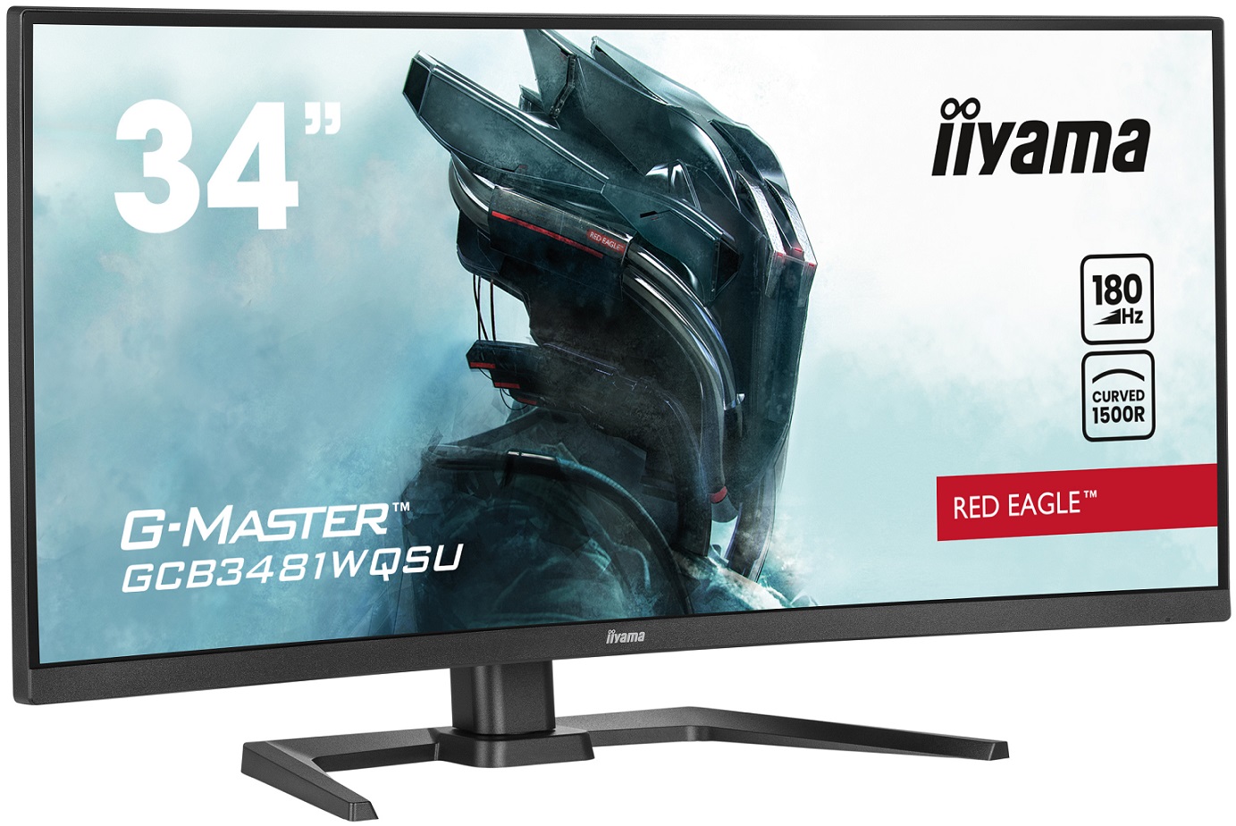 iiyama G-Master/ GCB3481WQSU-B1/ 34"/ VA/ 3440x1440/ 180Hz/ 0, 3ms/ Black/ 3R 