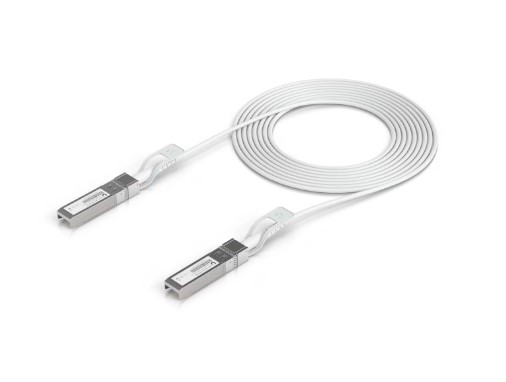 Ubiquiti - UniFi Direct attach cable with auto link optimization for seamless 1G SFP, 10G SFP+, and 25G SFP28, 3m