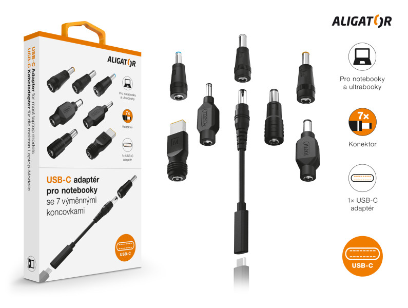 Aligator univerz USB-C adaptér pre ntb 7 konektorov 