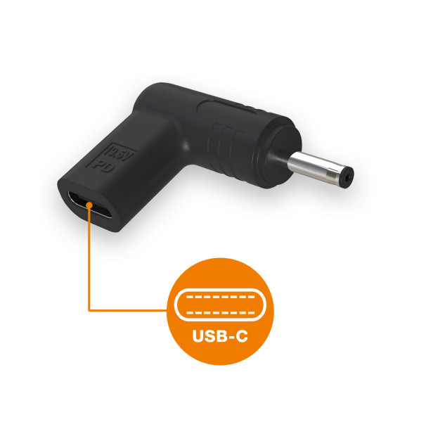 Aligator USB-C napájacia redukcia 3, 0 x 1, 0 mm pre notebooky Acer Samsung 