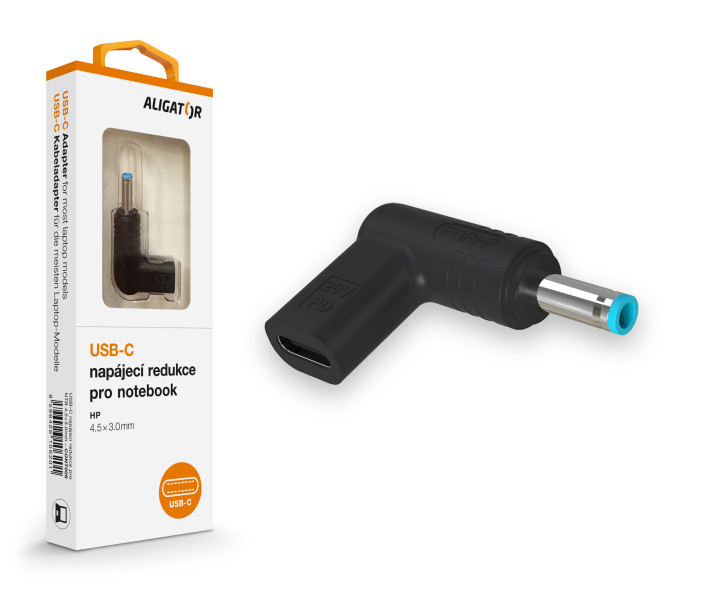 Aligator USB-C napájacia redukcia 4.5*3.0mm pre notebooky HP