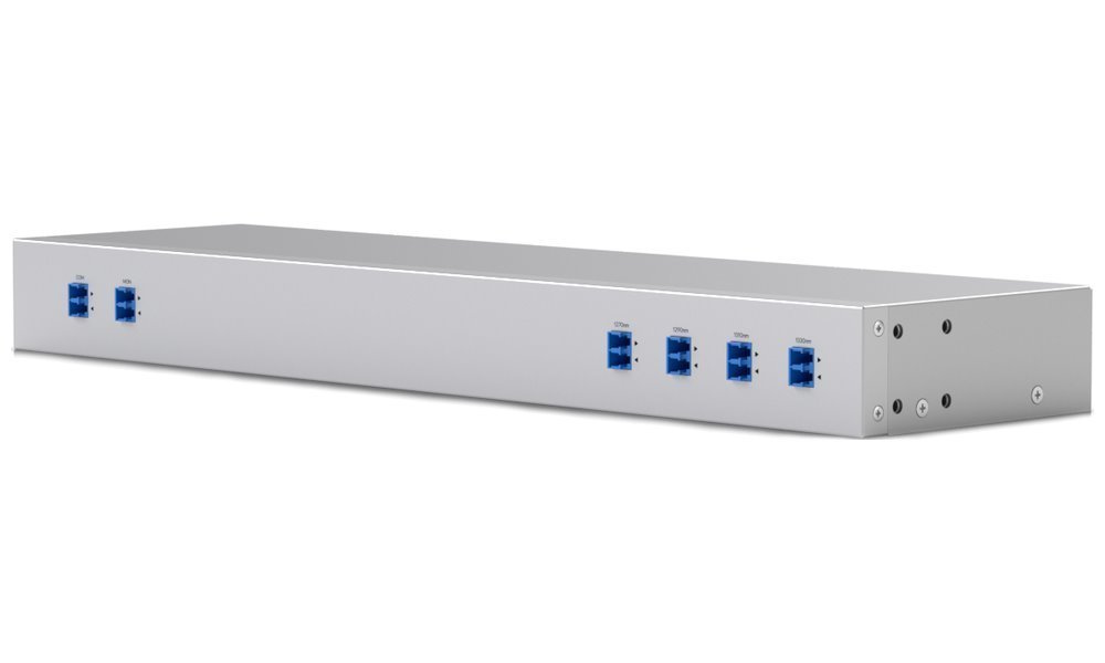 Ubiquiti - UniFi Rack-mountable 4-channel 1270 to 1330 nm CWDM mux demux designed to increase capacity of existing fiber