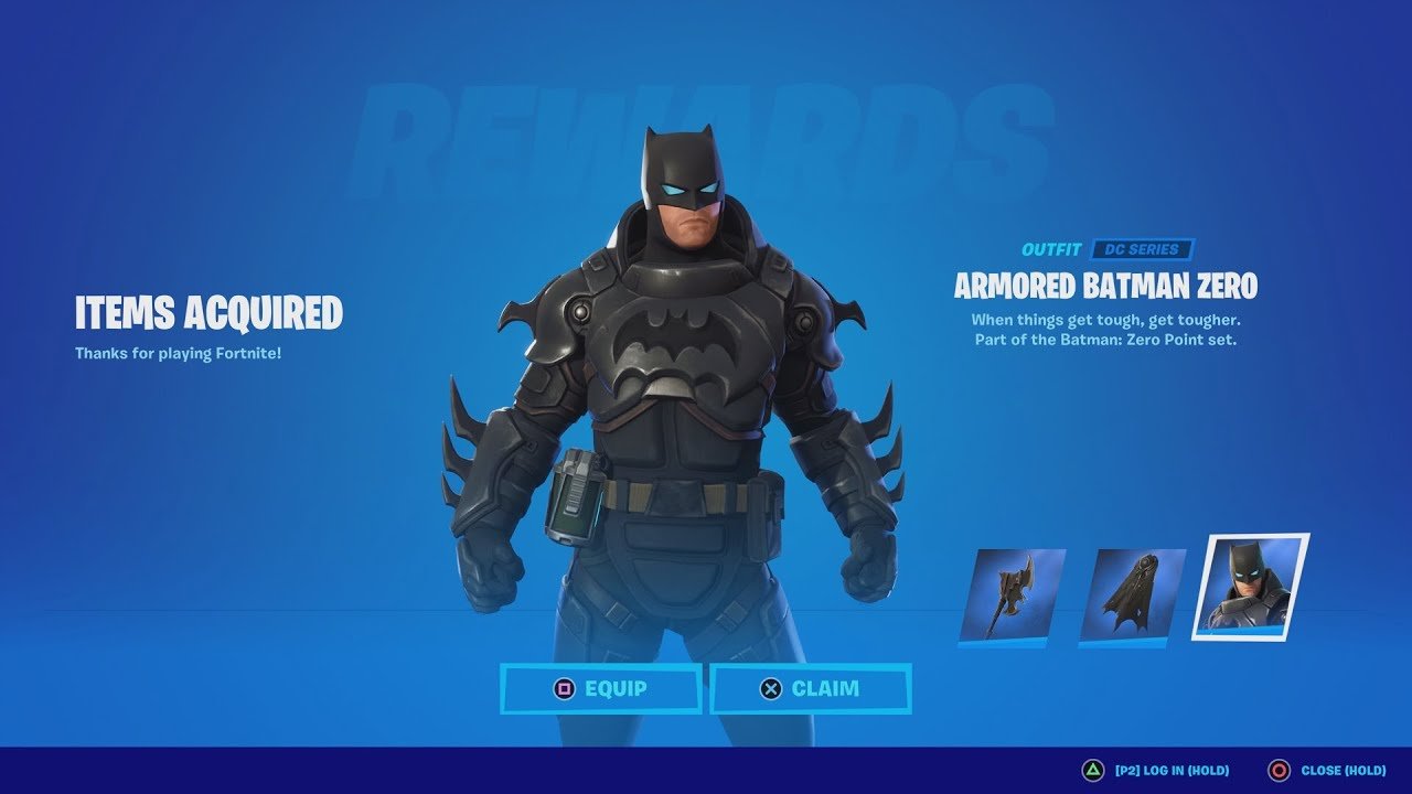 ESD Fortnite Armored Batman Zero Skin 