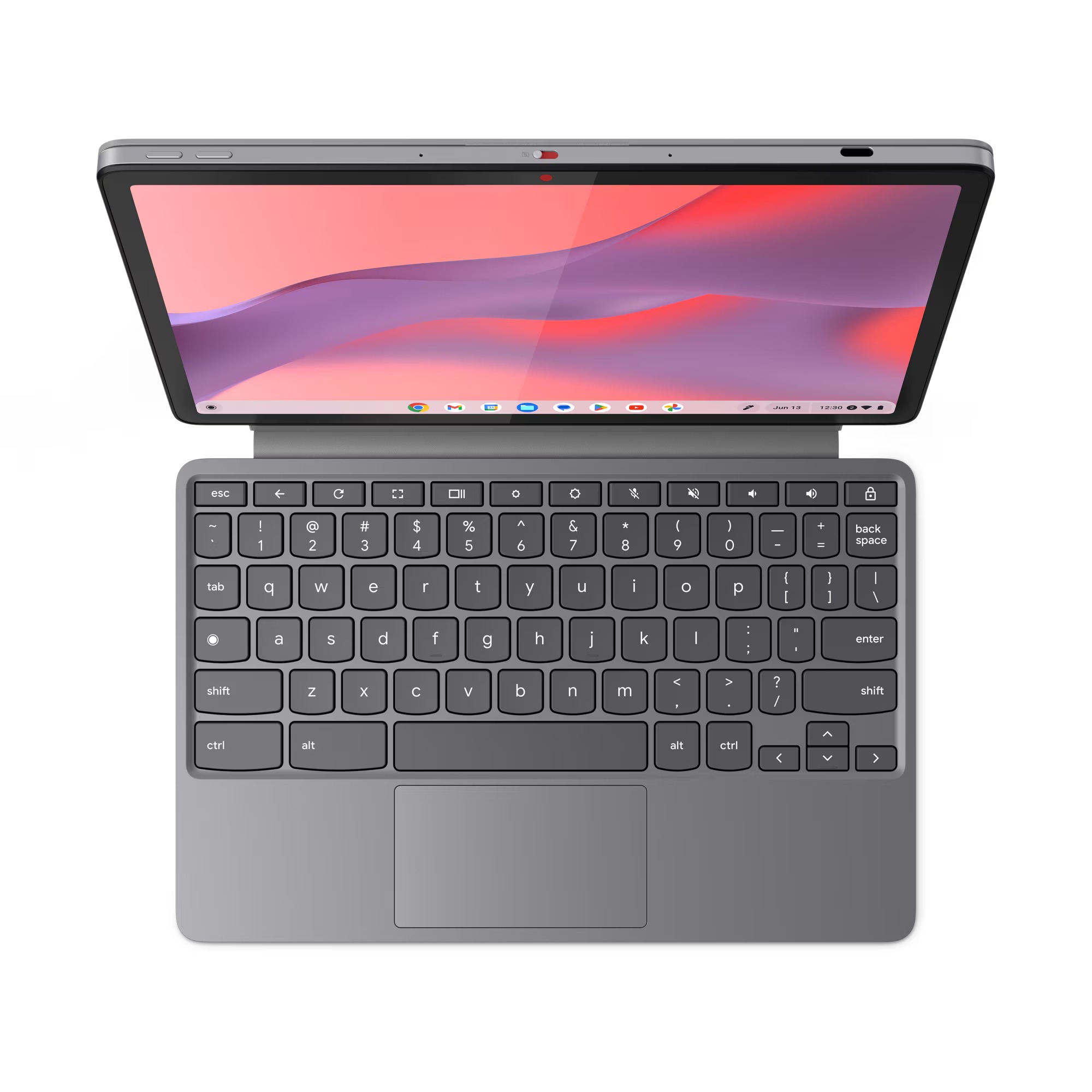 Lenovo Chromebook Duet/ 11M889/ Kompanio 838/ 10, 95"/ WUXGA/ T/ 4GB/ 64GB eMMC/ Mali G57/ Chrome/ Gray/ 2R 