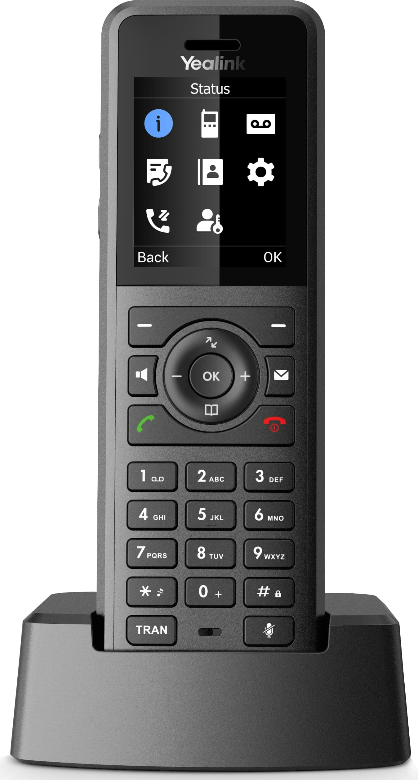 Yealink W57R SIP DECT odolná rúčka, IP54, 1, 8" bar.disp., 40 hodín hovoru, 575 h. poh.režim 