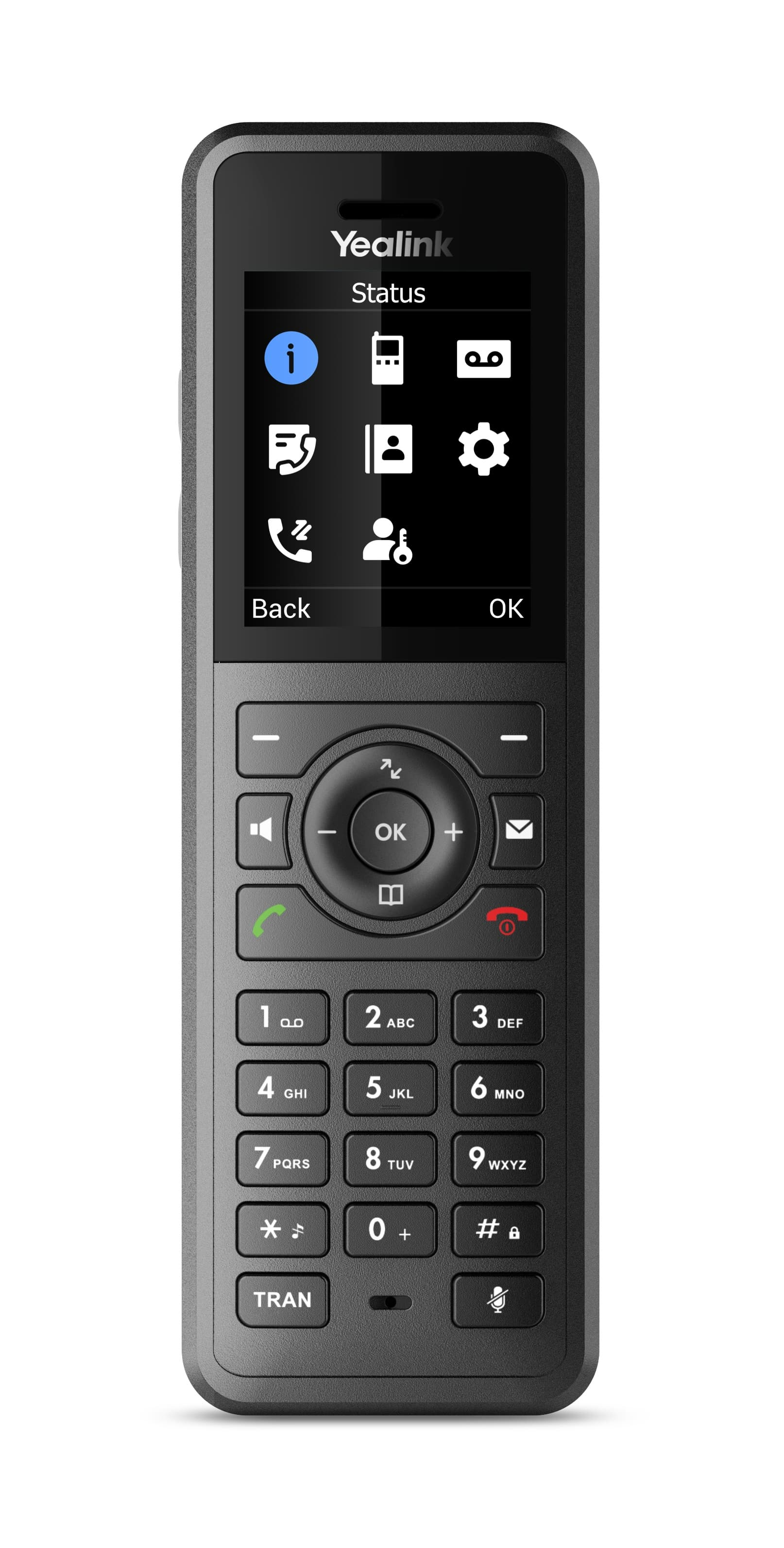 Yealink W57R SIP DECT odolná rúčka, IP54, 1, 8" bar.disp., 40 hodín hovoru, 575 h. poh.režim 