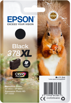 Epson Singlepack Black 378 XL Claria Photo HD Ink