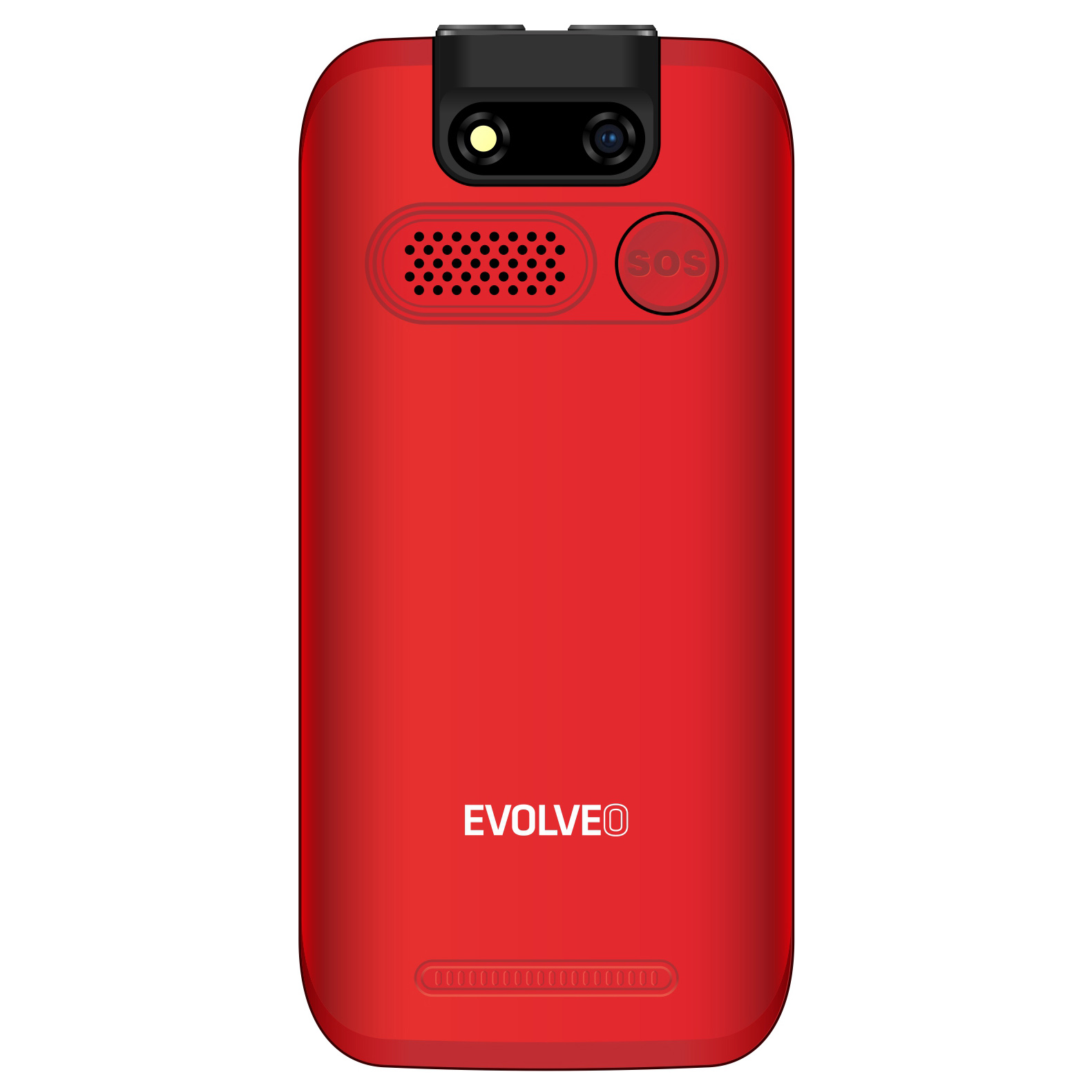 EVOLVEO EasyPhone ET, mobilný telefón pre seniorov s nabíjacím stojanom, červená 