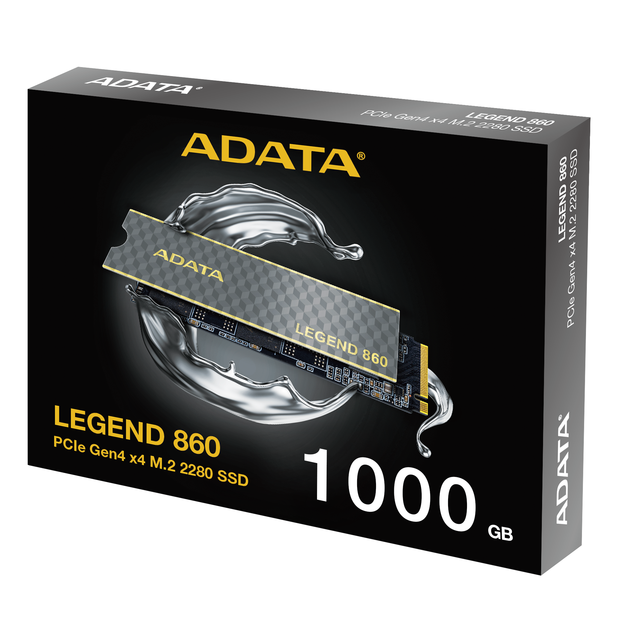 ADATA LEGEND 860 1TB SSD M.2 NVMe Čierna Heatsink 5R 