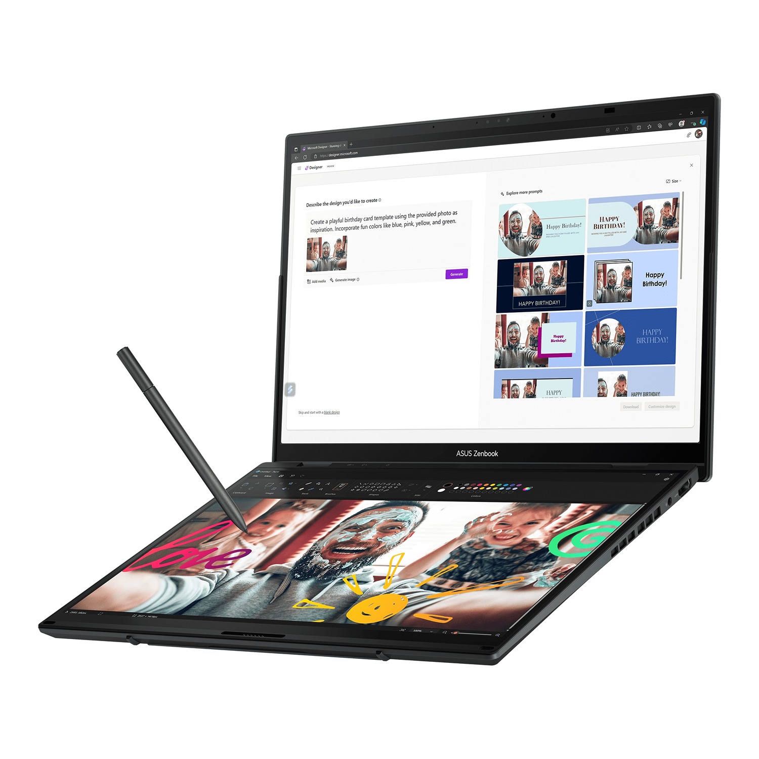 ASUS Zenbook Duo 14 OLED/ UX8406CA-OLED068X/ U9-285H/ 14"/ 2880x1800/ T/ 32GB/ 2TB SSD/ Arc 140T/ W11P/ Gray/ 2 