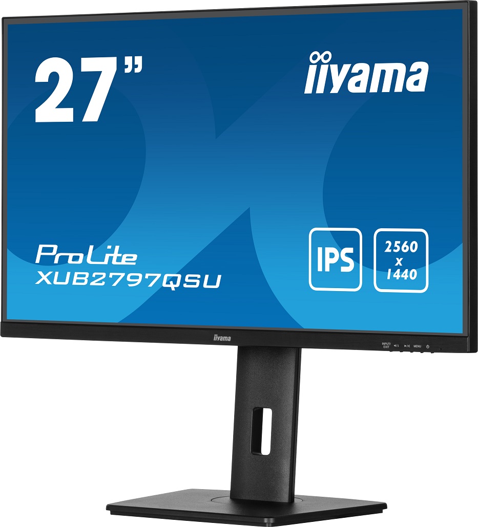 27" iiyama XUB2797QSU-B2: IPS, QHD, HDMI, DP, HAS, repro 