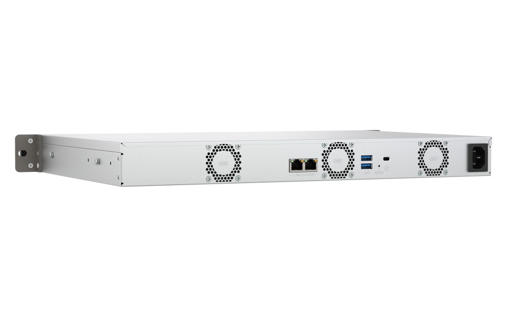 QNAP TS-433eU (4core 2, 0GHz, NPU / 4GB RAM / 4x SATA / 2x 2, 5GbE / 2x USB 3.2 / malá hĺbka) 