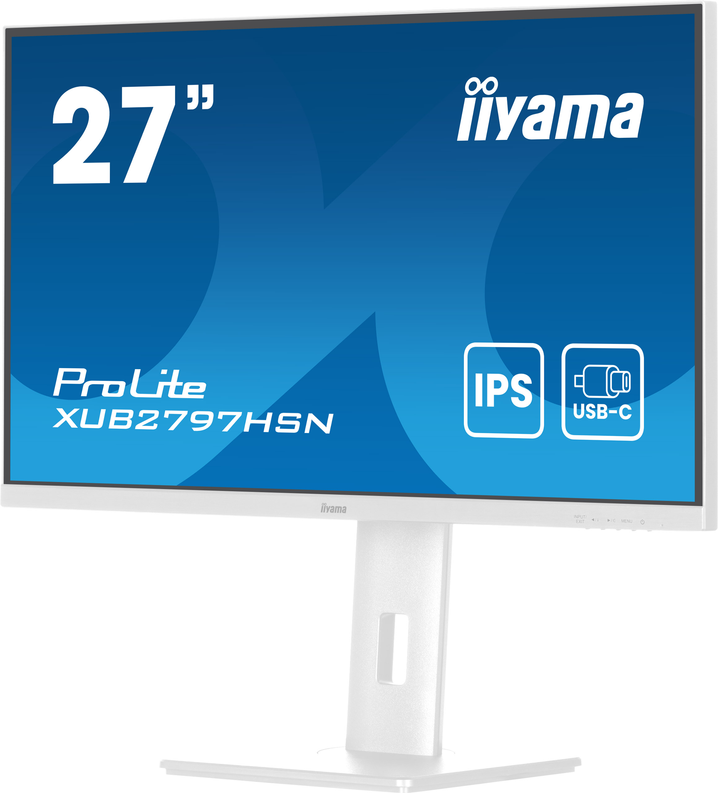 27" iiyama XUB2797HSN-W2: IPS, FHD, USB-C, RJ45, HAS 