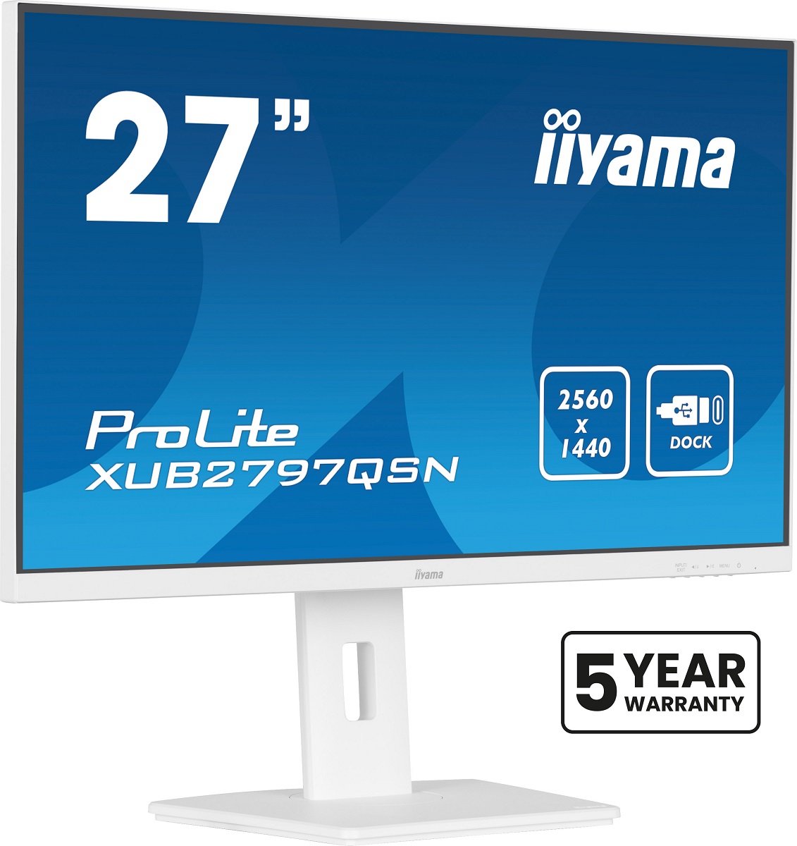 27" iiyama XUB2797QSN-W2: IPS, QHD, USB-C, RJ45, HAS 