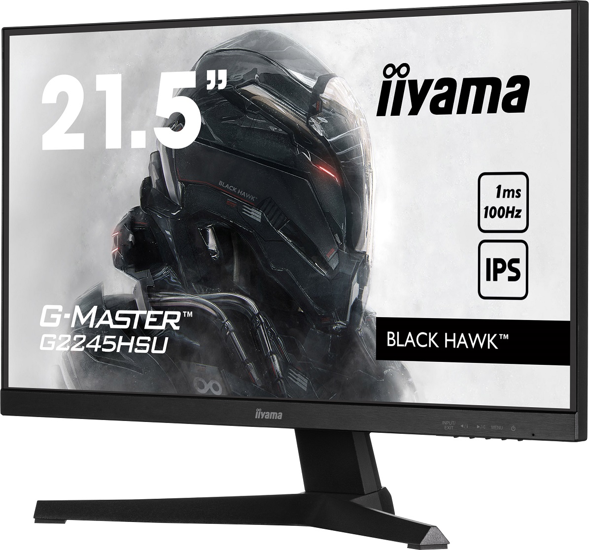 22" iiyama G2245HSU-B2: IPS, FHD, HDMI, DP, repro 