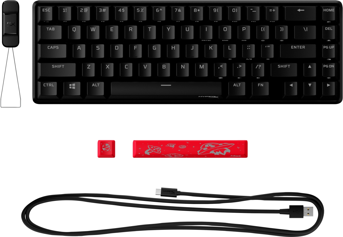 HyperX Alloy Origins 65/ Drôtová USB/ US layout/ Čierna 