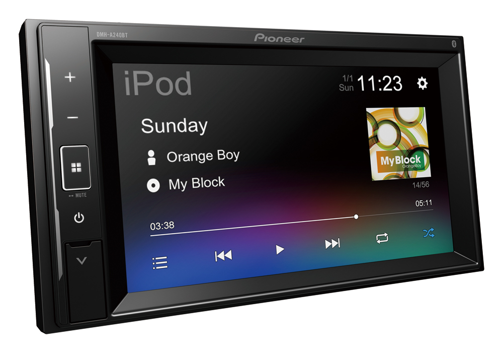 Pioneer DMH-A240BT 2DIN autorádio s LCD displejom a Bluetooth 