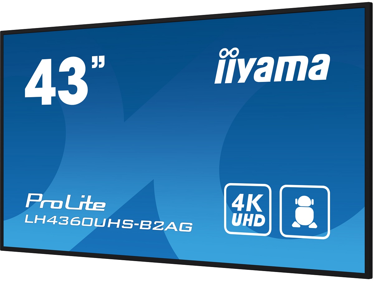 43" iiyamaLH4360UHS-B2AG:VA, 4K UHD, Android, 24/ 7 