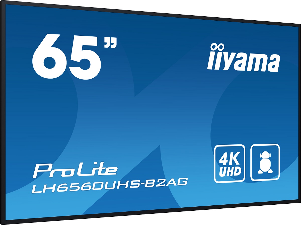 65" iiyama LH6560UHS-B2AG:VA, 4K UHD, Android, 24/ 7 