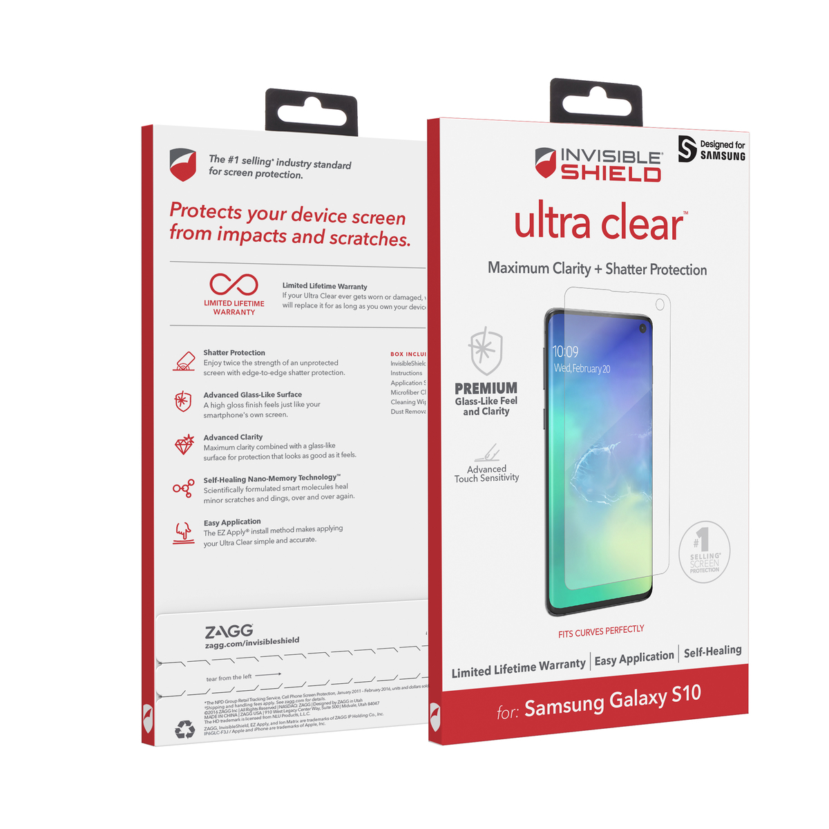 ZAGG InvisibleShield UltraClear Samsung Galaxy S10 