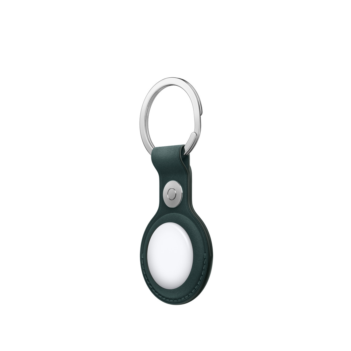 AirTag FineWoven Key Ring - Dark Green 