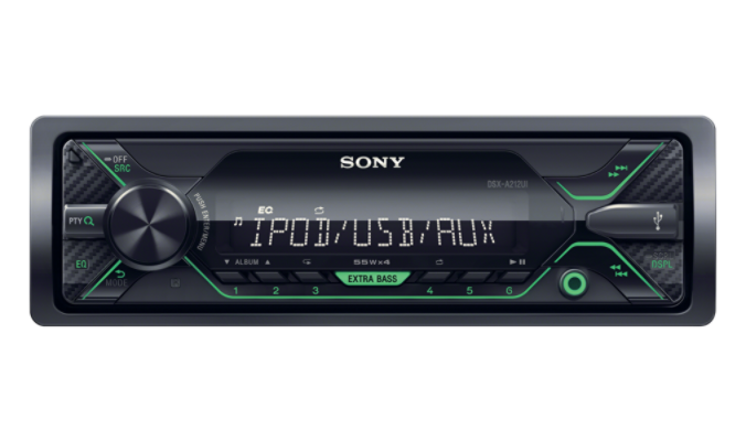 Sony autorádio DSX-A212UI bez mechaniky, USB, 