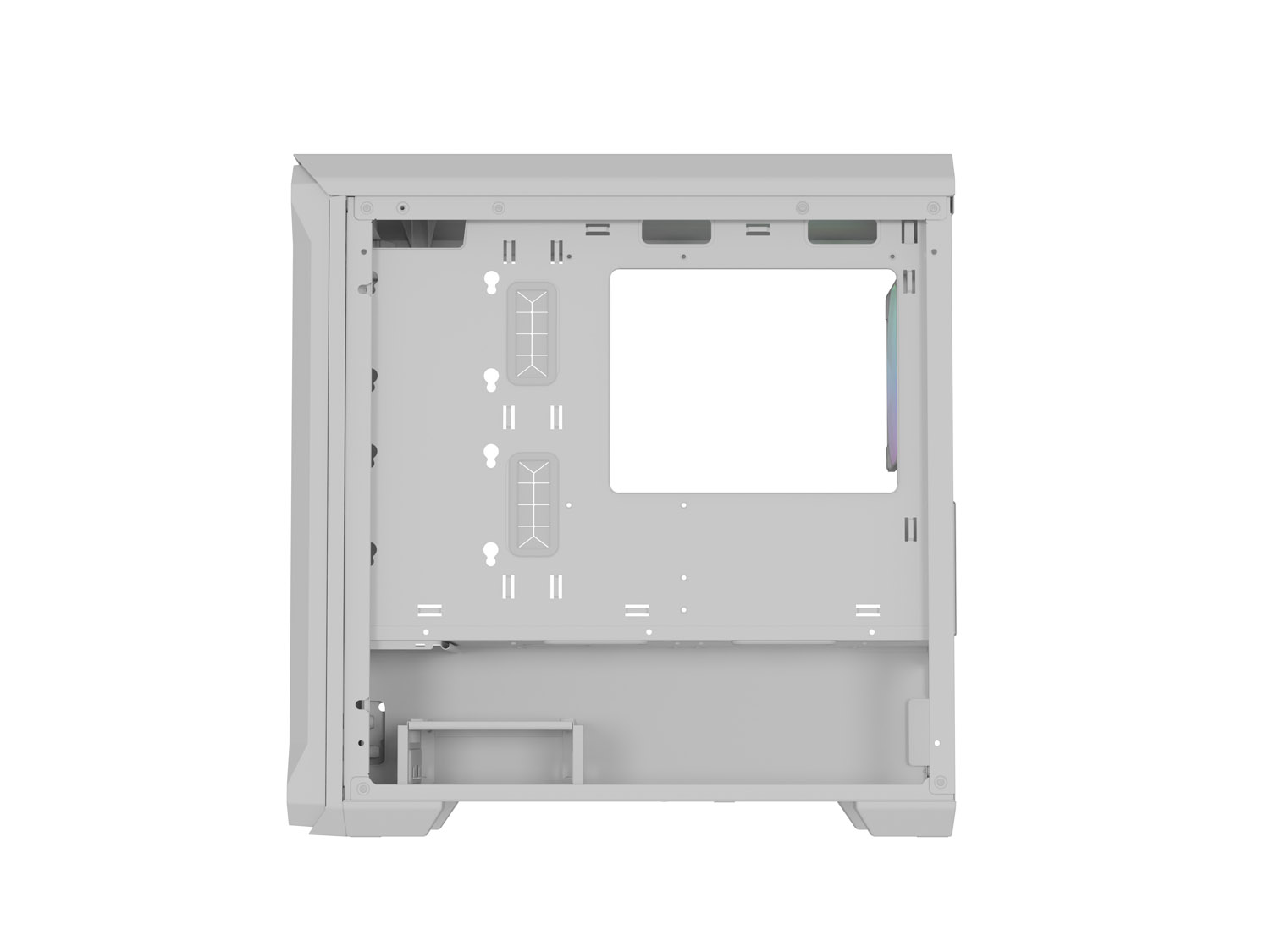 Počítačová skriňa Genesis IRID 503 ARGB LITE/ Mini Tower/ Transpar./ Biela 