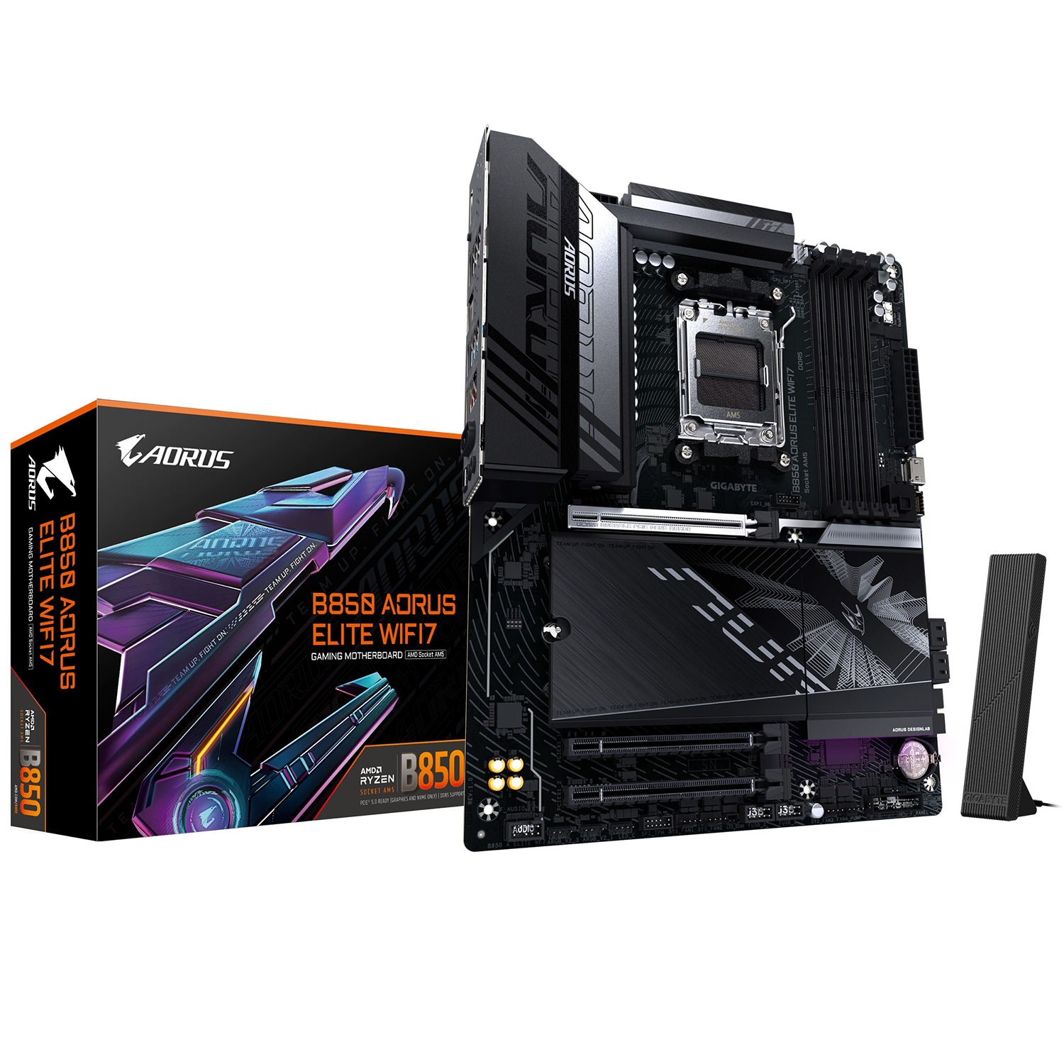 GIGABYTE MB Sc AM5 B850 A ELITE WF7, AMD B850, 4xDDR5, 1xDP, WiFi, ATX 