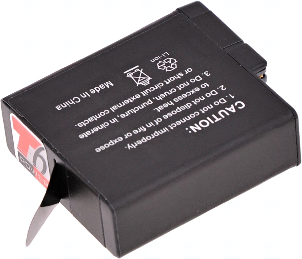 Baterie T6 power GoPro Hero5, Hero6 Black, AHDBT-501, AABAT-001, 601-10197-000, 1250mAh, 4, 8Wh 