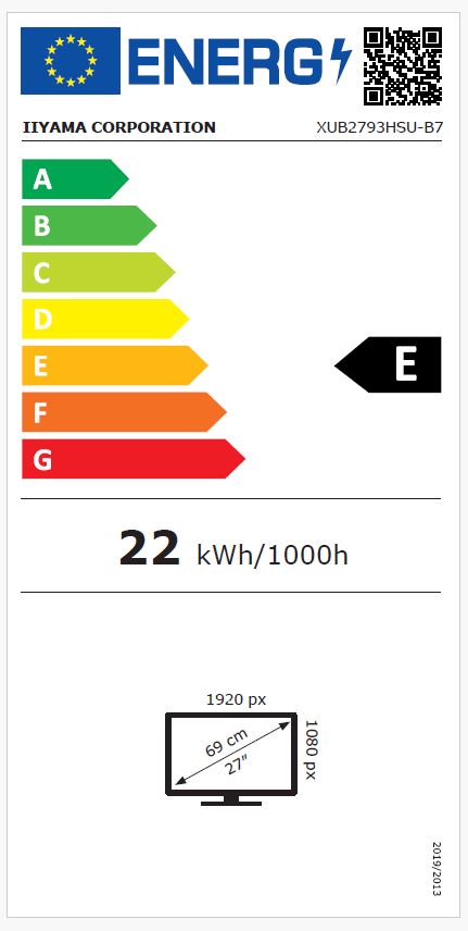 27" iiyama XUB2793HSU-B7 - IPS, FHD, HDMI, DP, HAS 
