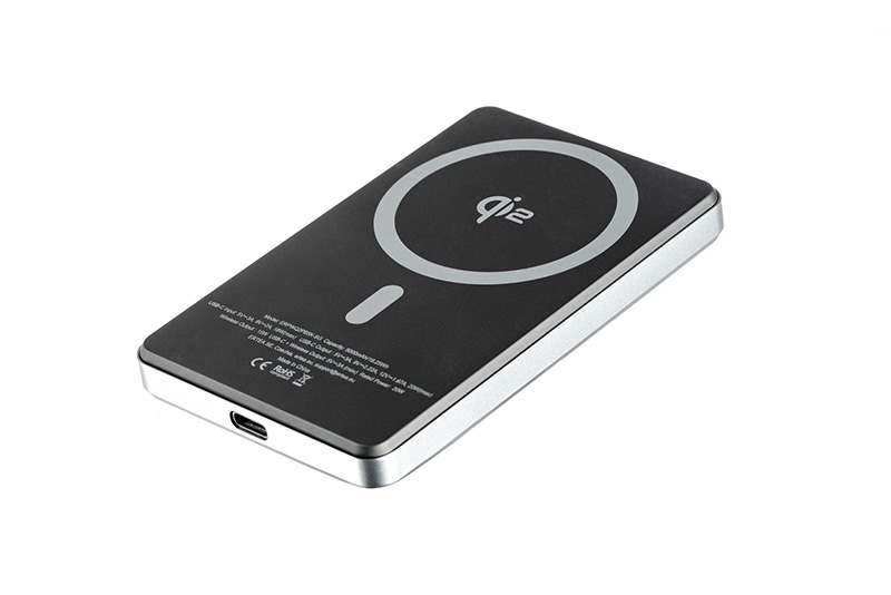 ER POWER Qi2 Dual PowerBank 5000mAh s USB-C - Space Gray 