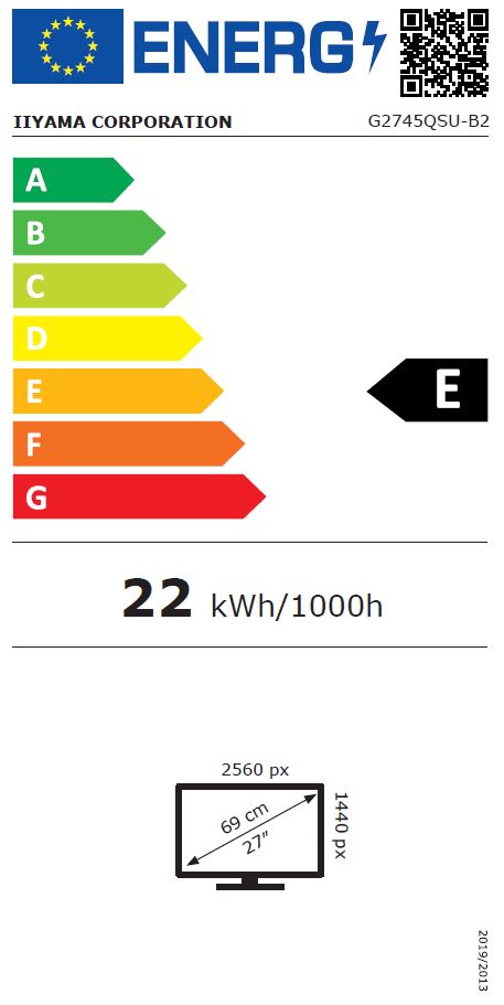 27" iiyama G2745QSU-B2: IPS, QHD, HDMI, DP 