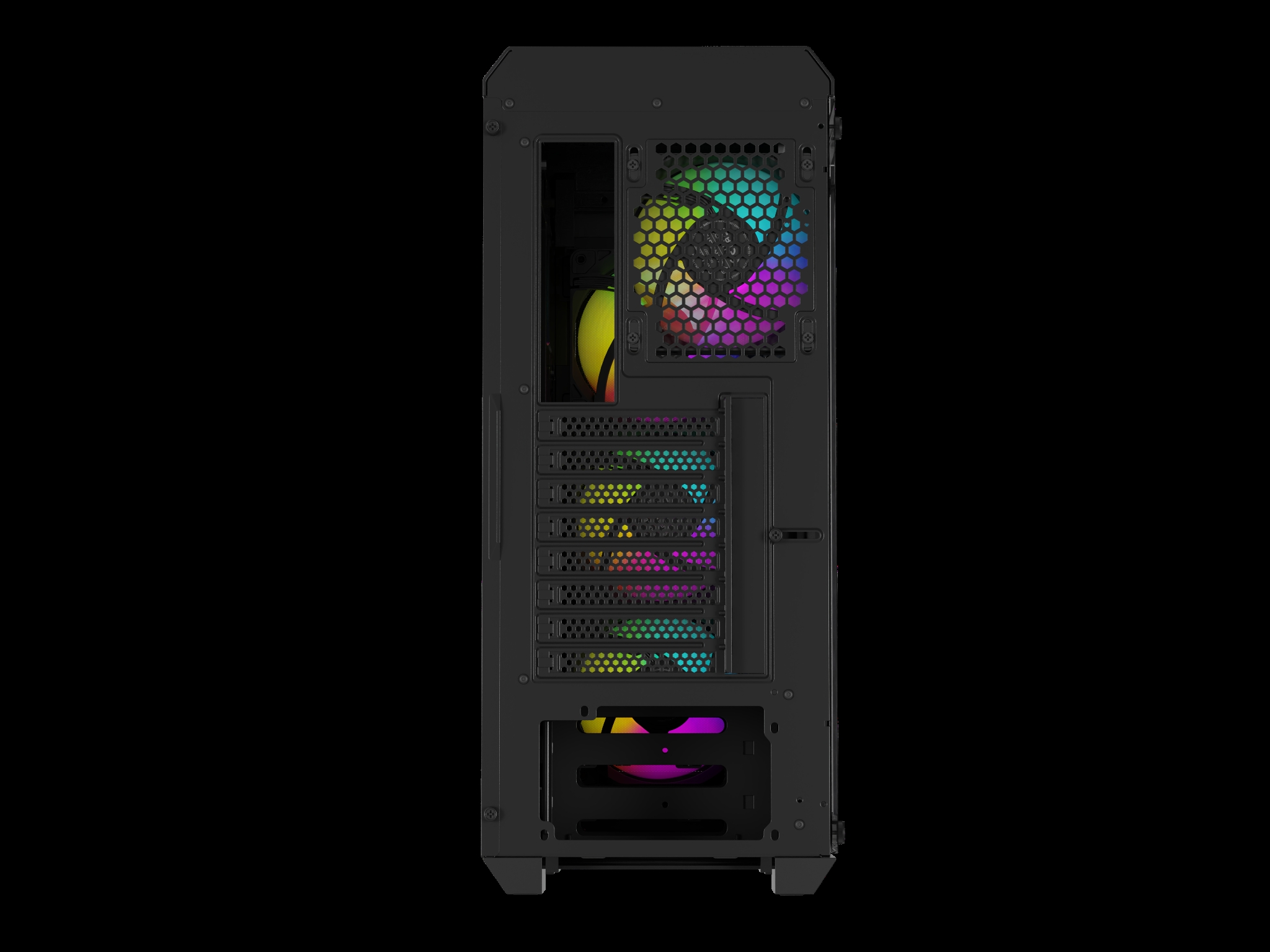 Počítačová skriňa Genesis IRID 505 ARGB V2/ Midi Tower/ Transpar./ Čierna 