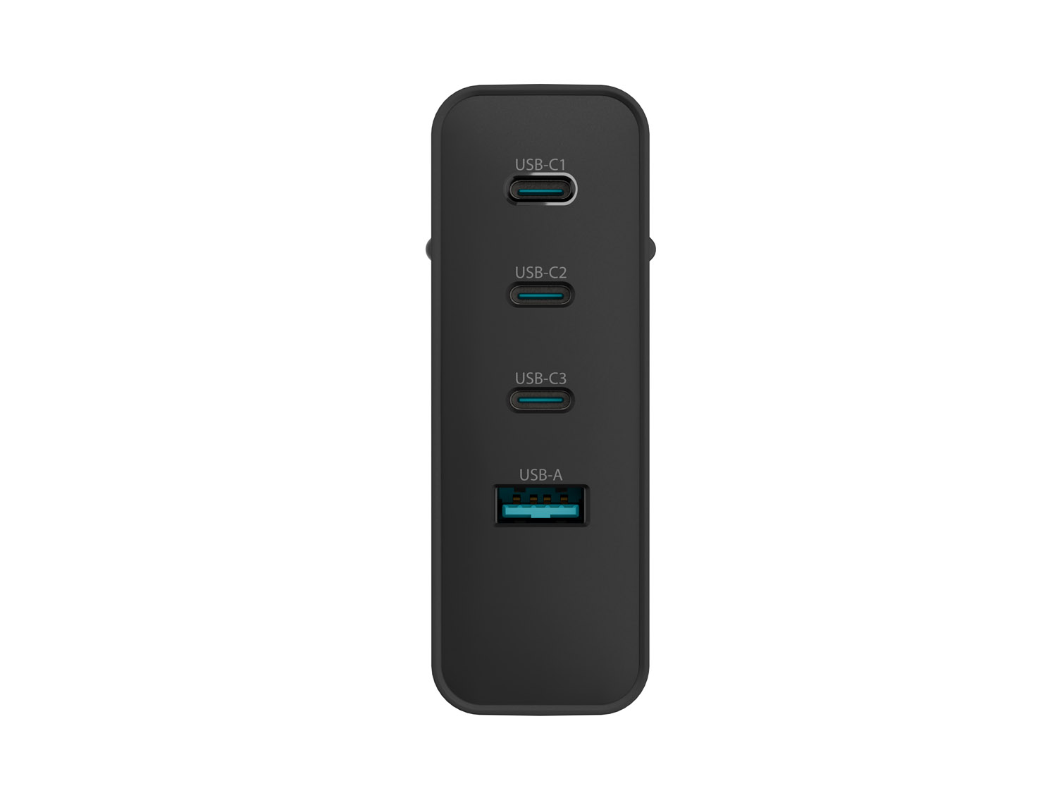 Univerzálna USB nabíjačka Natec GaN 100W, 3X USB-C, 1X USB-A, Čierna 