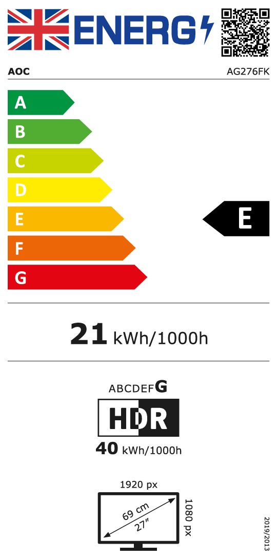 27" LED AOC AG276FK 