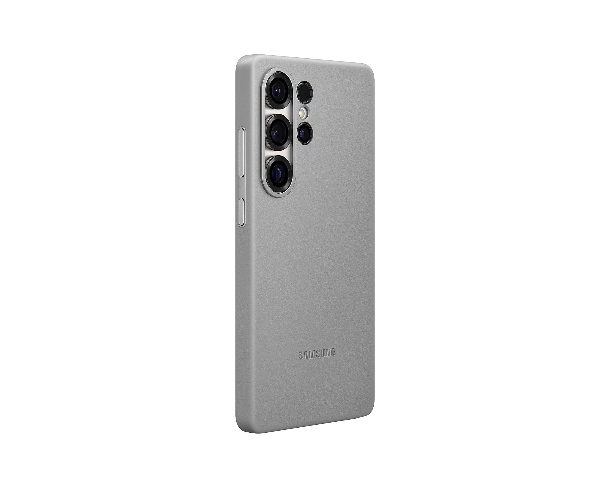 Samsung Ochranný kryt z vegánskej kože pre Galaxy S25 Ultra Gray 