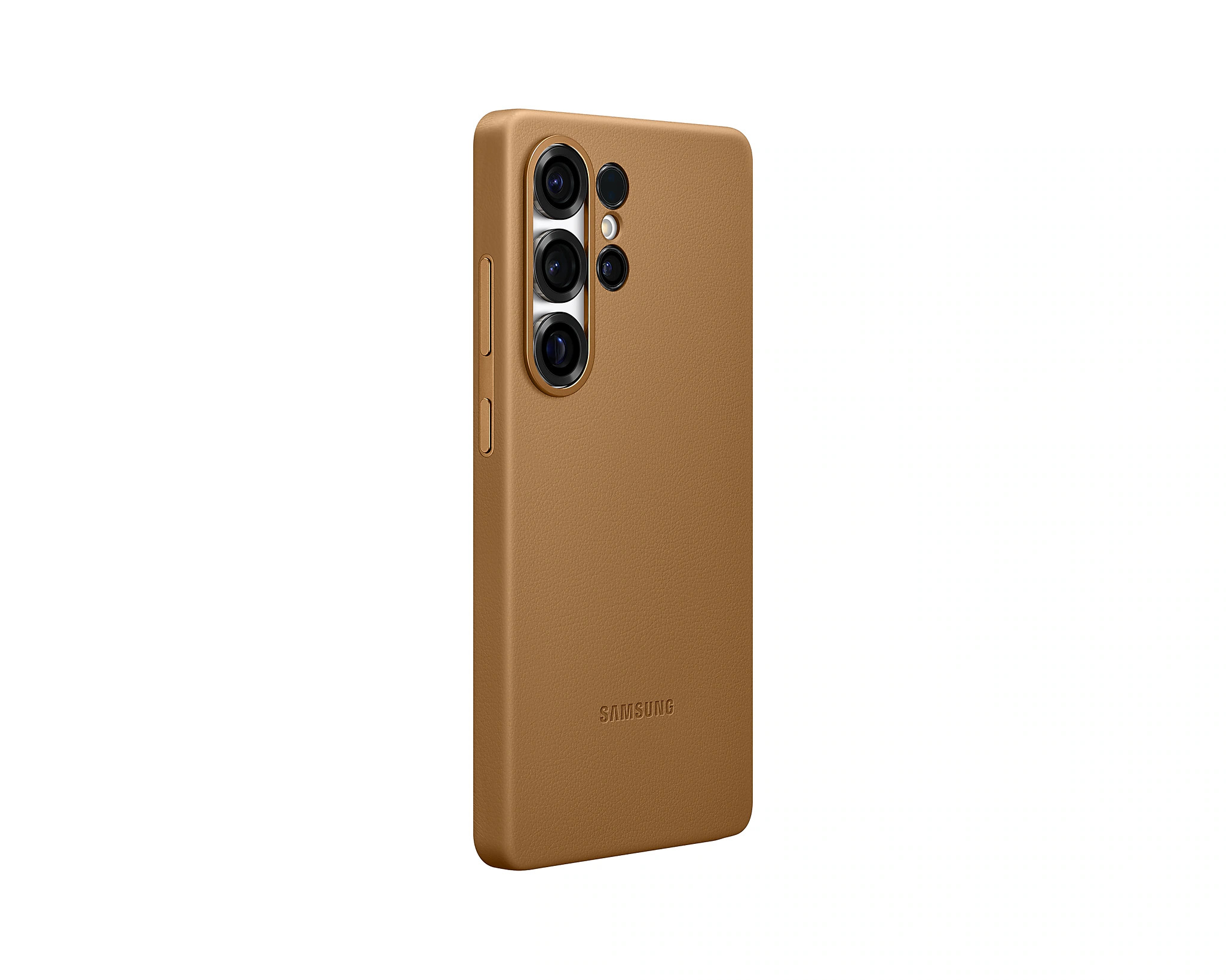 Samsung Ochranný kryt z vegánskej kože pre Galaxy S25 Ultra Brown 